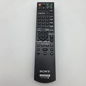 OEM Sony RM-AAU029 AV System Remote Control For HT-CT100 SS-MCT100 SA-WCT100